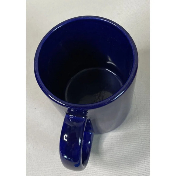 Cook Airtomic Coffee Tea Blue Mug Advertisement Wings 3 Circles 3.5 Inch - Picture 5 of 7